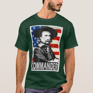 George Armstrong Custer befälhavare Poster Stil T Shirt
