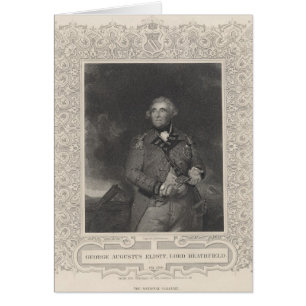 George Augustus Eliott, 1st Baron Heathfield Hälsningskort