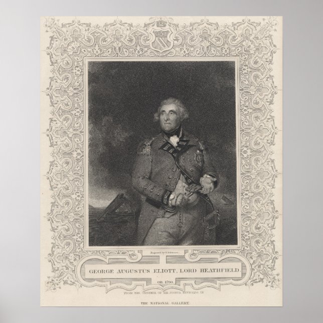 George Augustus Eliott, 1st Baron Heathfield Poster (Framsidan)