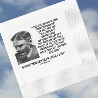 George B. Shaw Jag tror inte på omständigheter Pappersservett