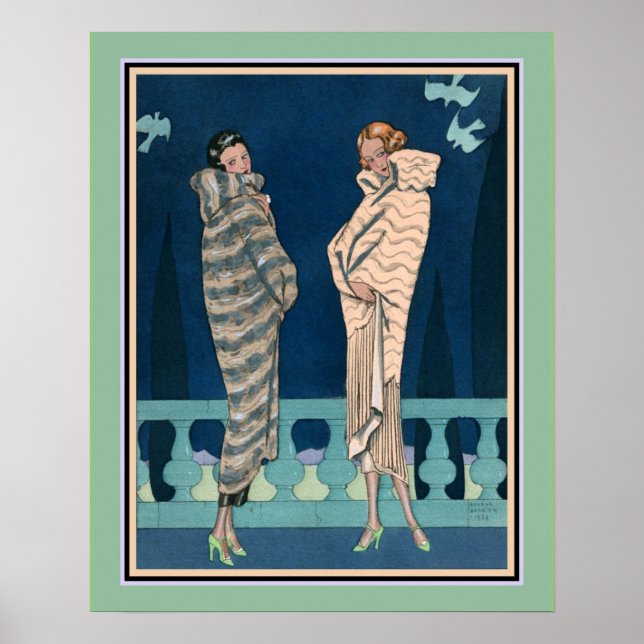 George Barbier Art Deco Fransk Mode Poster (Framsidan)