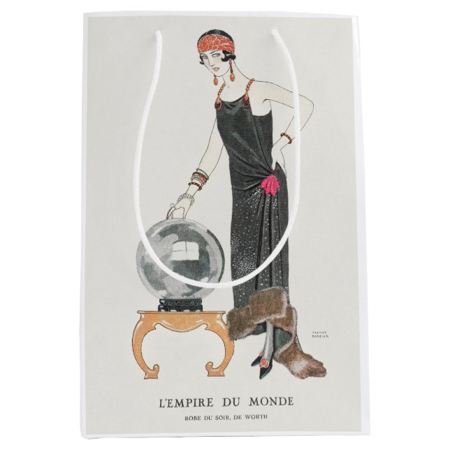 George Barbier, Art Deco Medium Gift Bag (Framsidan)