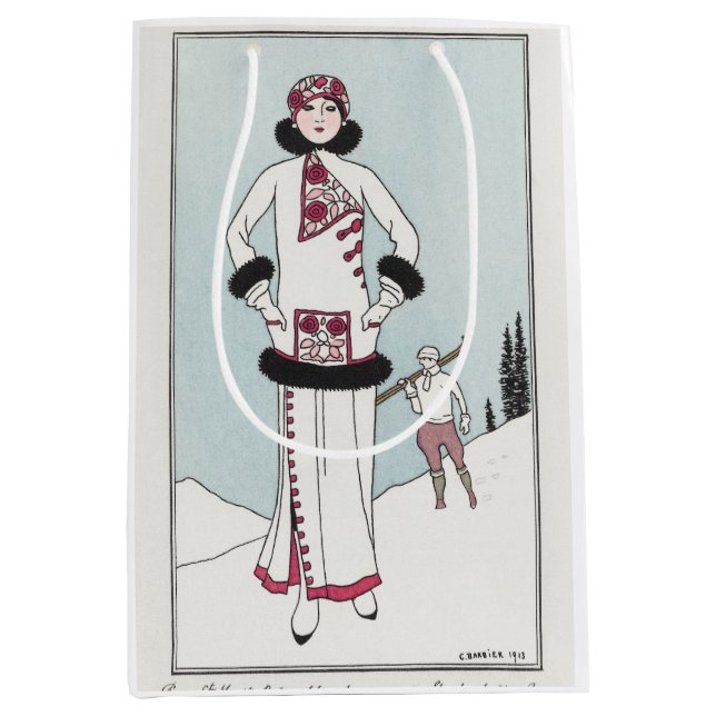 George Barbier, Art Deco Medium Presentpåse (Framsidan)