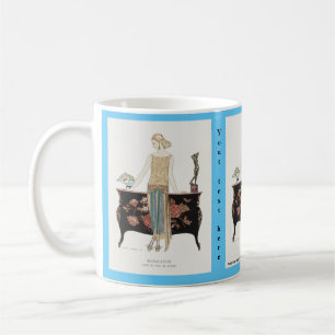 George Barbier Art Deco mode Kaffemugg