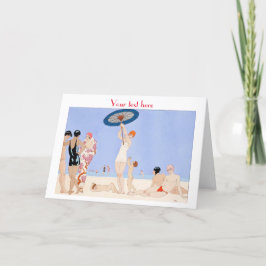 George Barbier Art Deco mode Tack för ditt kort