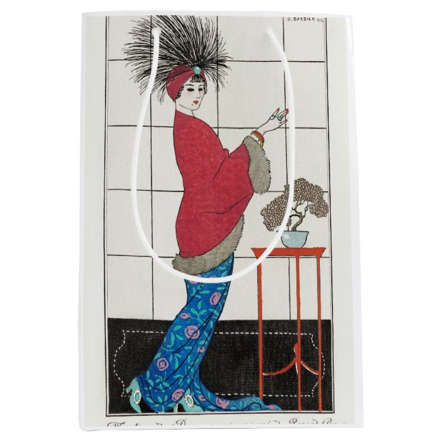 George Barbier, Art Deco presentpåse i mellanstorl (Framsidan)