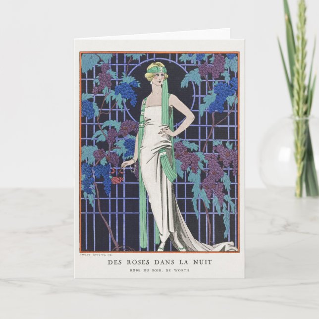 George Barbier, Art Deco-tackkort Tack Kort (Framsida)