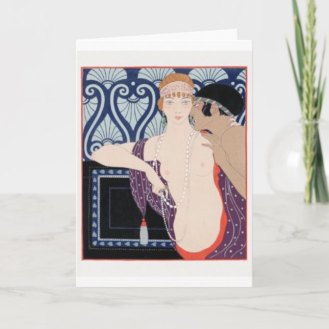George Barbier, Art Deco-tackkort Tack Kort (Framsida)