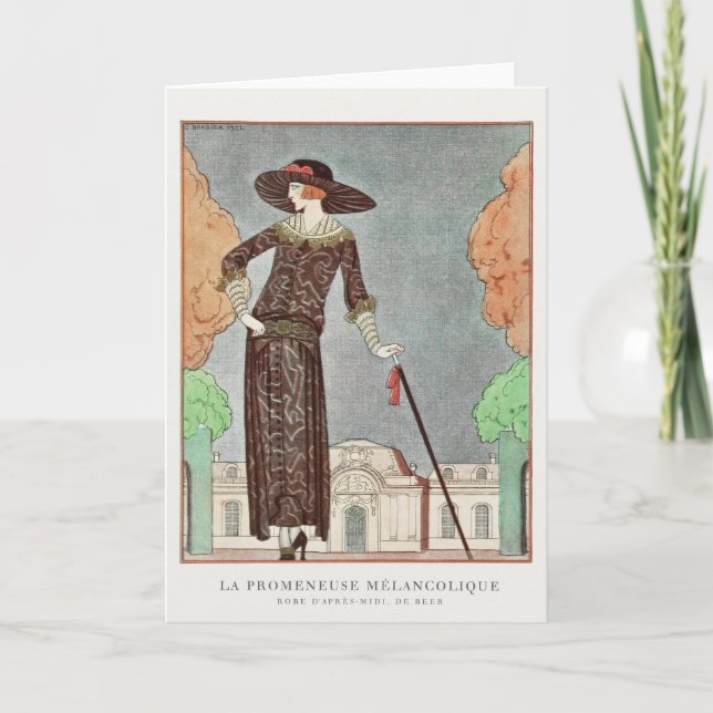 George Barbier, Art Deco-tackkort Tack Kort (Framsida)