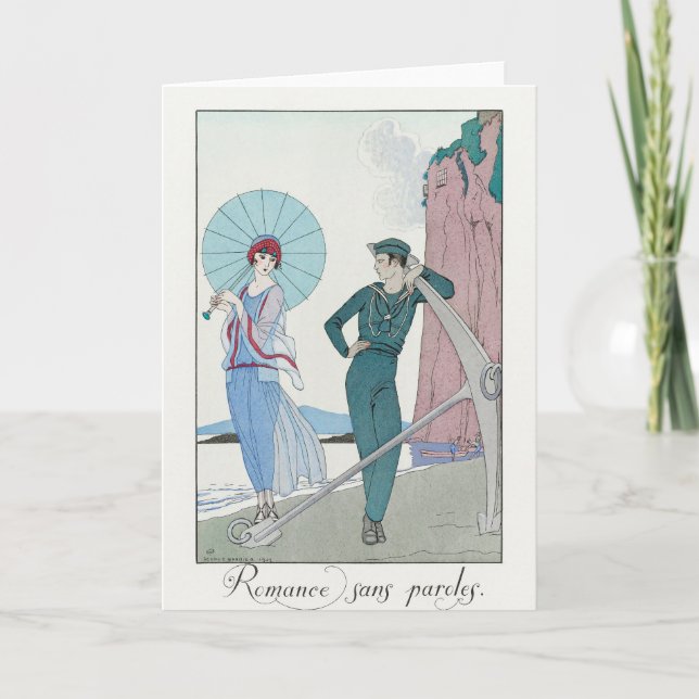 George Barbier, Art Deco-tackkort Tack Kort (Framsida)