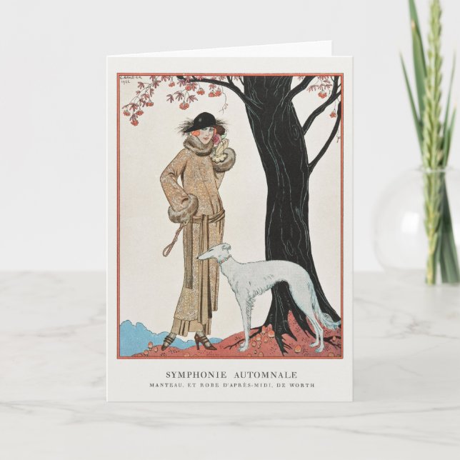 George Barbier, Art Deco-tackkort Tack Kort (Framsida)