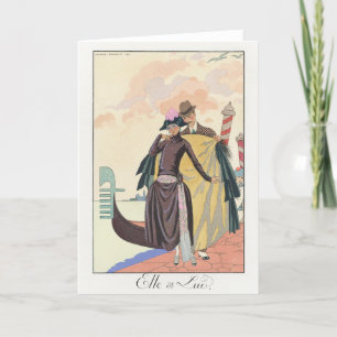 George Barbier, Art Deco-tackkort Tack Kort