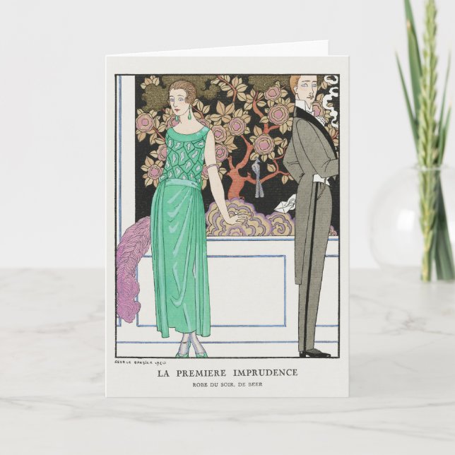 George Barbier, Art Deco-tackkort Tack Kort (Framsida)