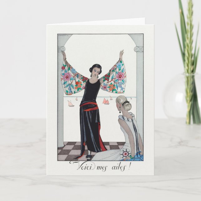 George Barbier, Art Deco-tackkort Tack Kort (Framsida)