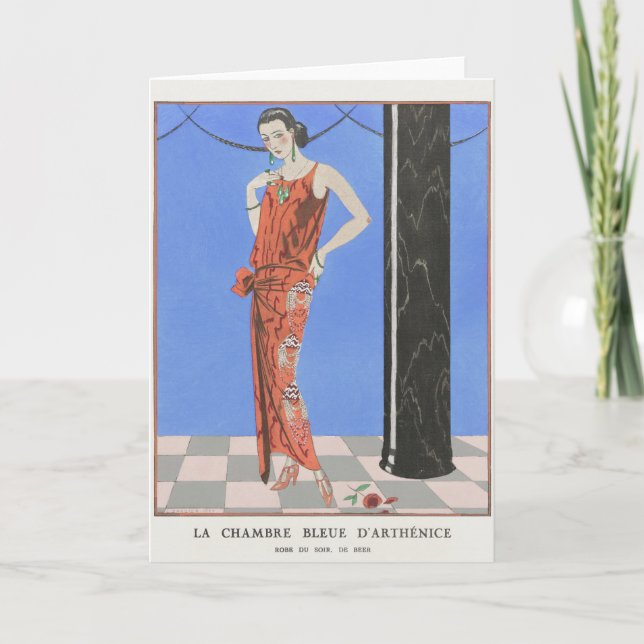 George Barbier, Art Deco-tackkort Tack Kort (Framsida)