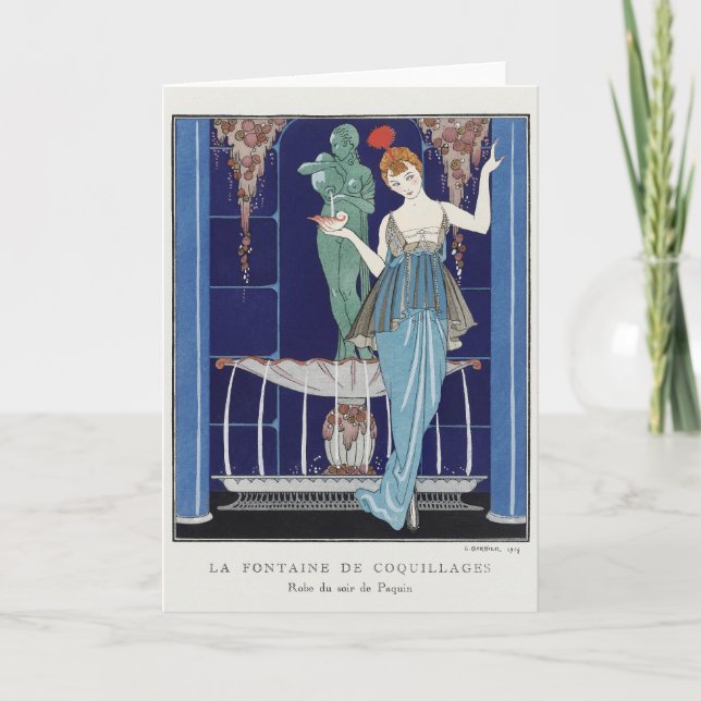 George Barbier, Art Deco-tackkort Tack Kort (Framsida)