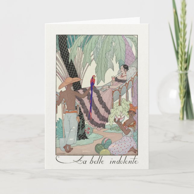 George Barbier, Art Deco-tackkort Tack Kort (Framsida)