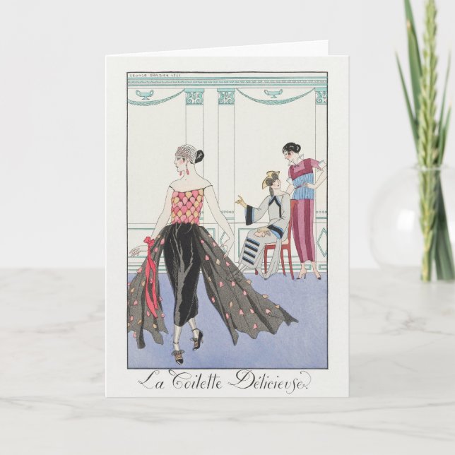 George Barbier, Art Deco-tackkort Tack Kort (Framsida)