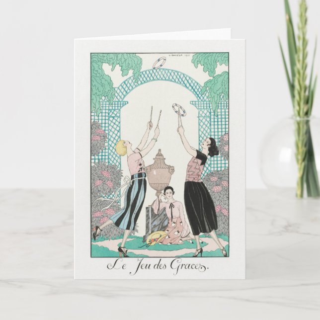 George Barbier, Art Deco-tackkort Tack Kort (Framsida)