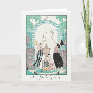 George Barbier, Art Deco-tackkort Tack Kort