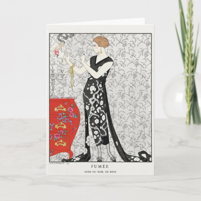 George Barbier, Art Deco-tackkort Tack Kort (Framsida)