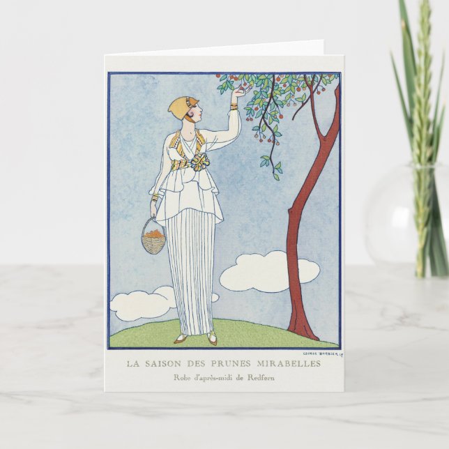 George Barbier, Art Deco Tacksamhetskort Tack Kort (Framsida)