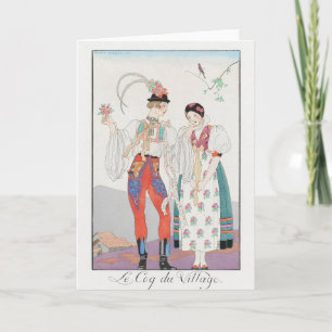 George Barbier, Art Deco Tacksamhetskort Tack Kort