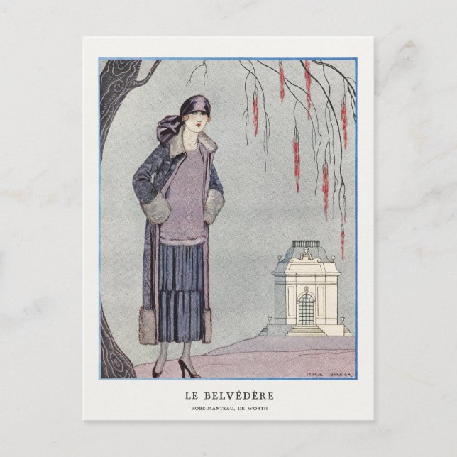 George Barbier, Art Deco Vykort (Framsida)