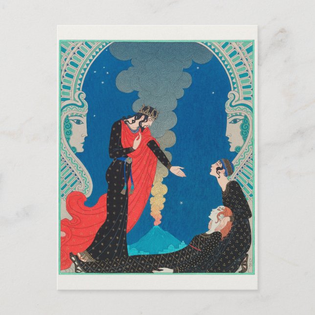 George Barbier, Art Deco vykort (Framsida)