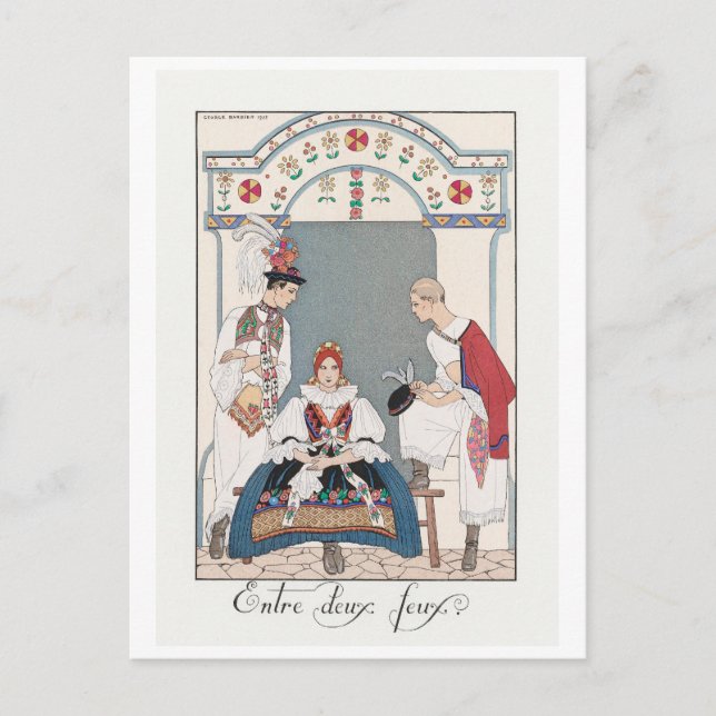 George Barbier, Art Deco vykort (Framsida)