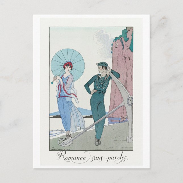 George Barbier, Art Deco vykort (Framsida)