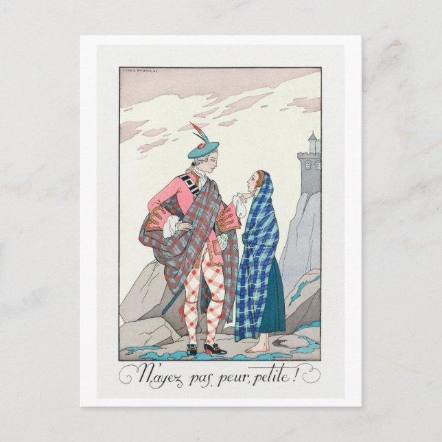 George Barbier, Art Deco vykort (Framsida)