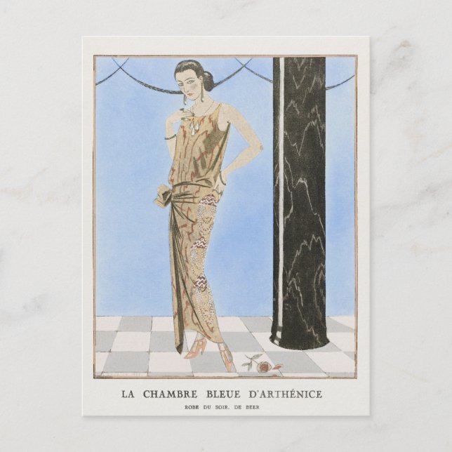 George Barbier, Art Deco-vykort Vykort (Framsida)