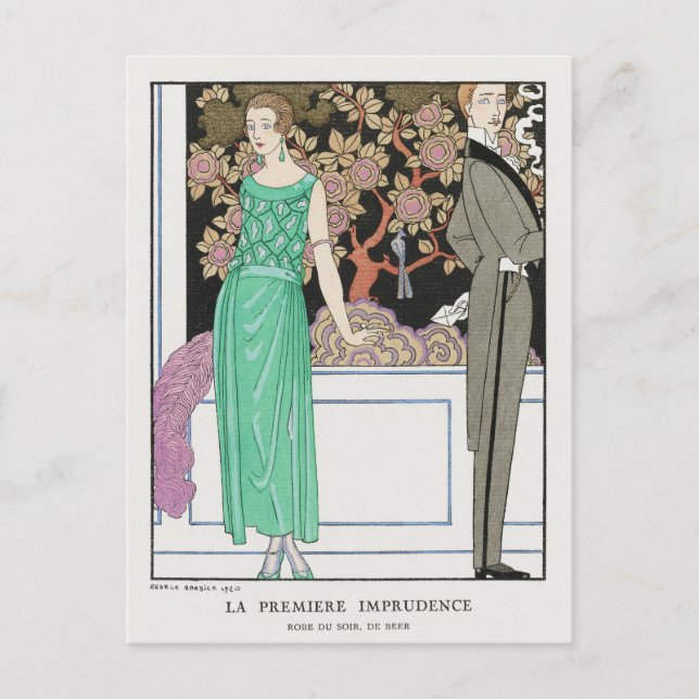 George Barbier, Art Deco-vykort Vykort (Framsida)
