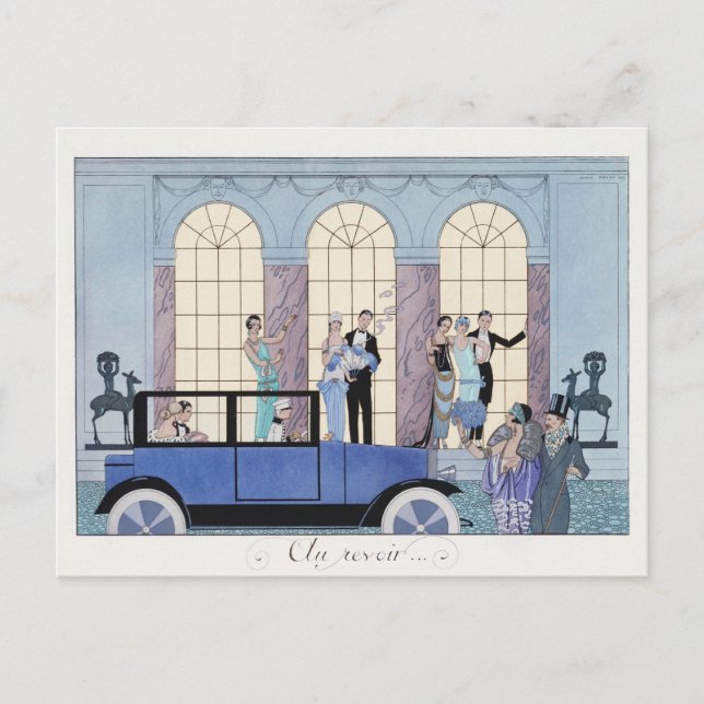 George Barbier, Art Deco-vykort Vykort (Framsida)