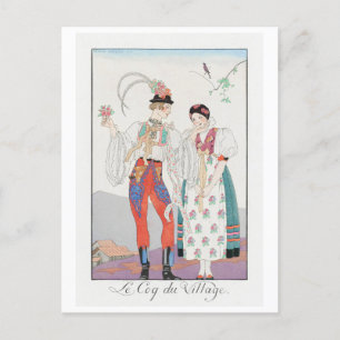 George Barbier, Art Deco-vykort Vykort
