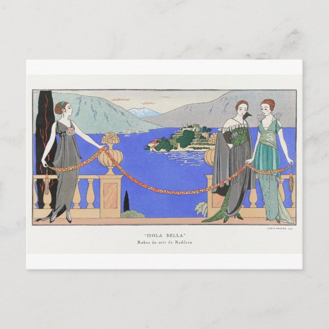 George Barbier, Art Deco-vykort Vykort (Framsida)