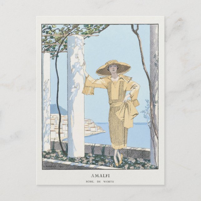 George Barbier, Art Deco-vykort Vykort (Framsida)
