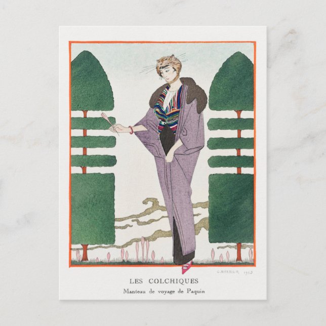 George Barbier, Art Deco-vykort Vykort (Framsida)