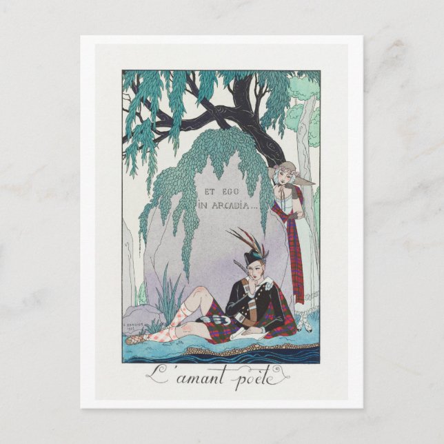George Barbier, Art Deco-vykort Vykort (Framsida)