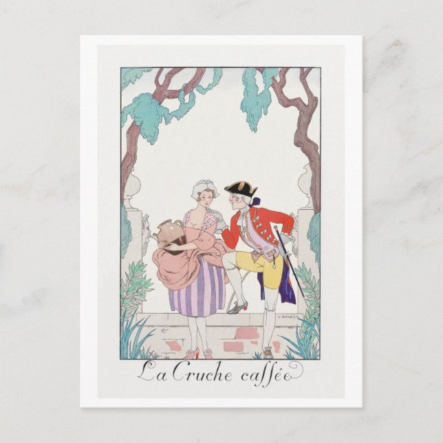 George Barbier, Art Deco-vykort Vykort (Framsida)
