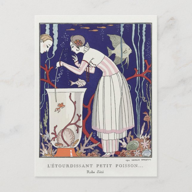 George Barbier, Art Deco-vykort Vykort (Framsida)
