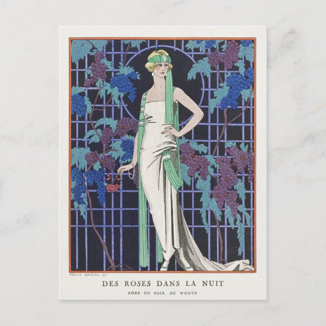 George Barbier, Art Deco-vykort Vykort (Framsida)