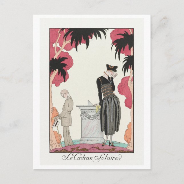 George Barbier, Art Deco-vykort Vykort (Framsida)