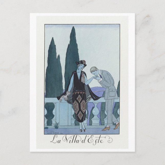 George Barbier, Art Deco-vykort Vykort (Framsida)