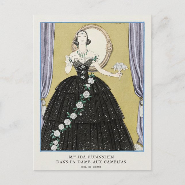 George Barbier, Art Deco-vykort Vykort (Framsida)