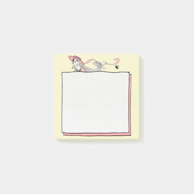 George Barbier Fashionable Woman Post-it Block (Framsida)