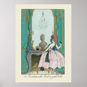 George Barbier Fransk Mode Illustration Poster