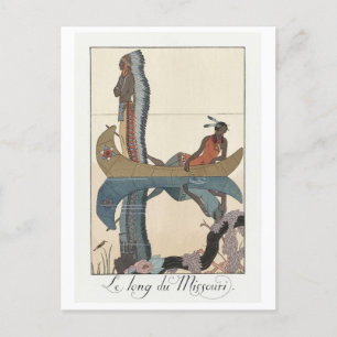 George Barbier, Native American Postcard Vykort