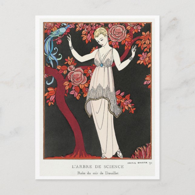 George Barbier Postcard Vykort (Framsida)